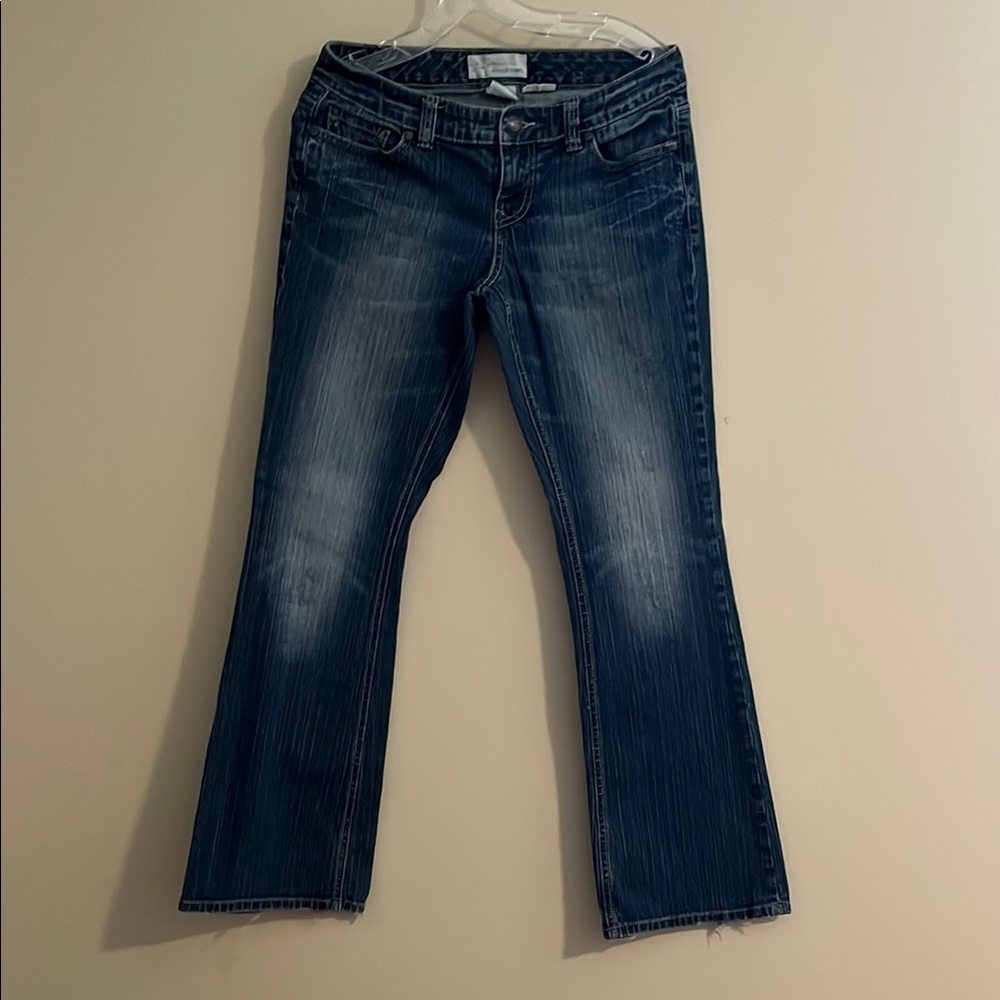 Maurices Blue Flare Jeans with Vintage Wash